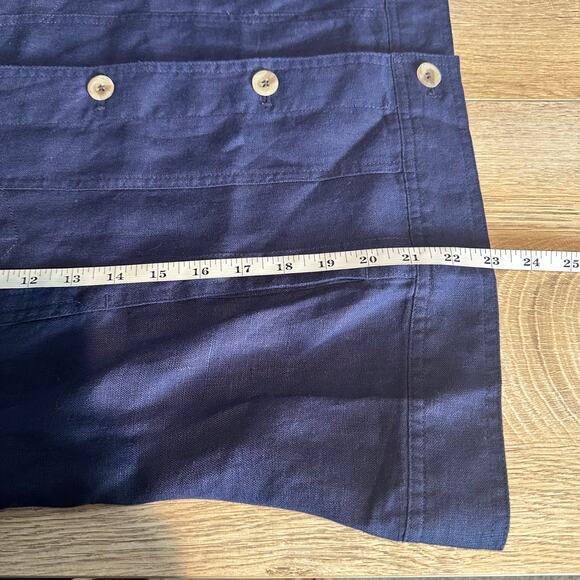 Coldwater Creek Journeys Lightweight Washable Linen Jacket Navy Blue XL - Picture 11 of 11